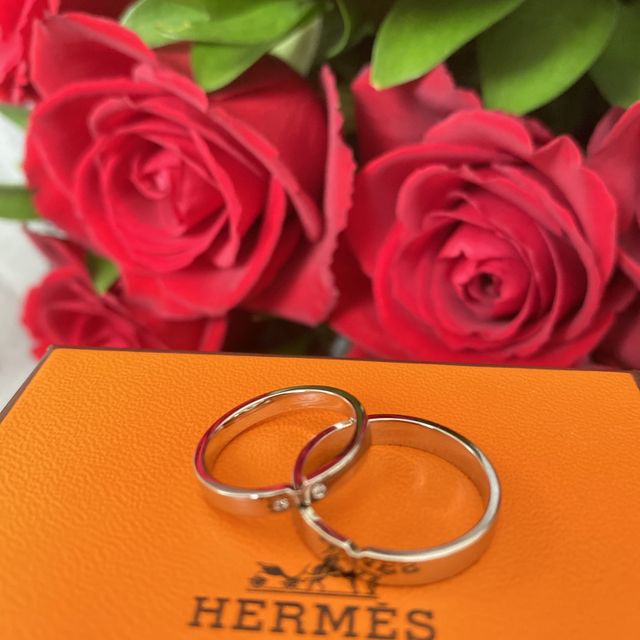 【エルメス(HERMES)の口コミ】 いろんな指輪を試着しましたが、本当にシンプルで1番しっくりきました(^^)…