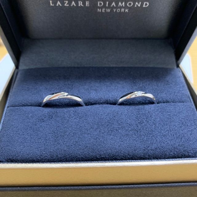 【ラザール ダイヤモンド(LAZARE DIAMOND)の口コミ】 色々なものを試着して、2人が気に入ったデザインにしました！全体はとても…