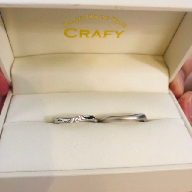 【CRAFY(クラフィ)の口コミ】 もともと、ぼくは指輪をつけないので結婚指輪は、必要ないと言いましたが…