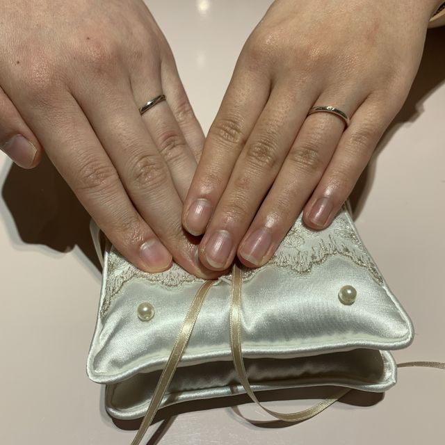 【TRECENTI(トレセンテ)の口コミ】 デザインはとてもシンプルなもの希望だったため、品質や着け心地にこだわ…