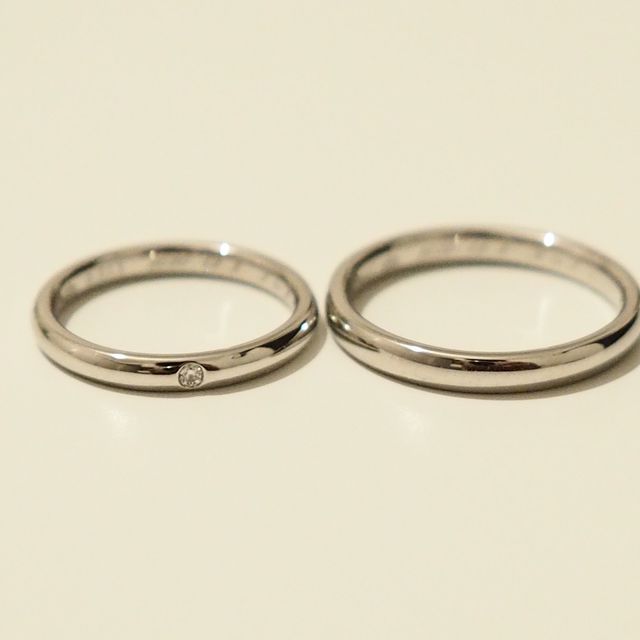 【エクセルコダイヤモンド(EXELCO DIAMOND)の口コミ】 結婚指輪のデザインはシンプルなものと決めていたので、どのブランドにす…
