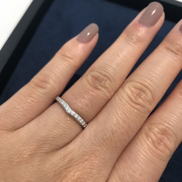 【4℃ BRIDAL(ヨンドシーブライダル)の口コミ】 結婚指輪はハーフエタニティと決めています！ストレートタイプを希望して…