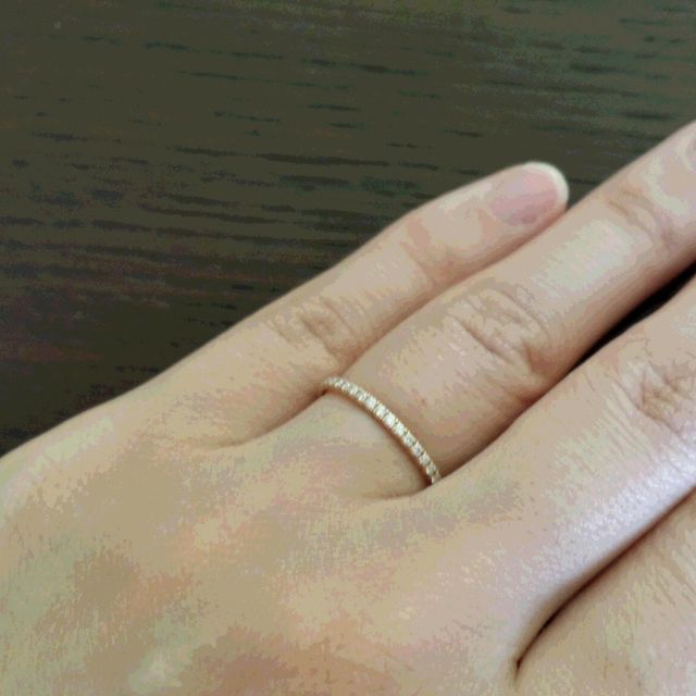 【ティファニー(Tiffany & Co.)の口コミ】 普段使いもできる、ちょっと華やかなエンゲージリングが欲しくて選びまし…