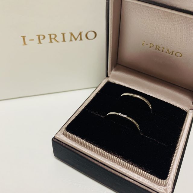 【アイプリモ(I-PRIMO)の口コミ】 とても可愛らしいデザインで、ダイヤも小さいですが存在感のあるものでつ…