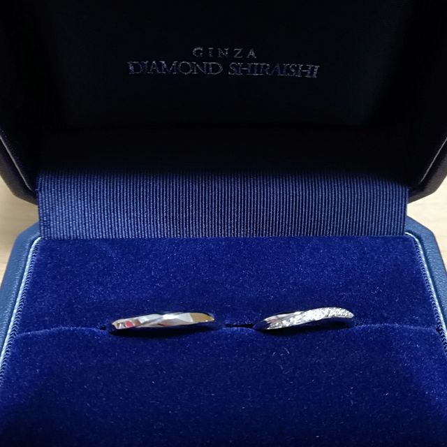 【銀座ダイヤモンドシライシの口コミ】 デザインです。ある程度ダイヤモンドが入っているタイプを探してました。…