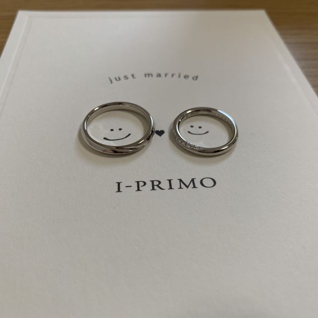 【アイプリモ(I-PRIMO)の口コミ】 着け心地はもちろん、デザインも女性側は斜めにダイアモンドが入っていて…