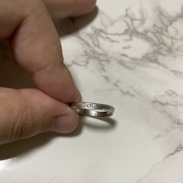 【JEWELRY  KAMATA(ジュエリーかまた)の口コミ】 プラチナリングで、オーダーメイドで頼めるので作ってもらいました！ダイ…