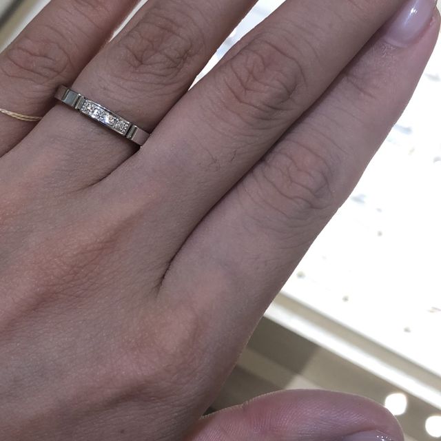 【カルティエ(Cartier)の口コミ】 カルティエの結婚指輪です。価格が安く、お手頃ですが、ファッションリン…