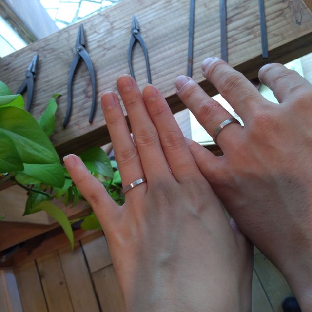 【鎌倉彫金工房の口コミ】 一生つけている指輪なので、毎日気兼ねなくつけられてかつ思い入れのある…