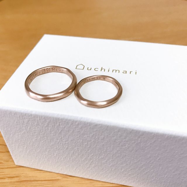 【uchimari(ウチマリ)の口コミ】 マリッジリングはずっと身に付けるものなので、2人で手作りしたいと思いuc…