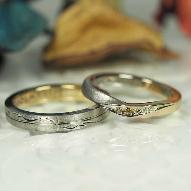 【AUROA(アウロア)の口コミ】 フルオーダー専門店との事で、店内のサンプルを参考に自分でデザインを決…