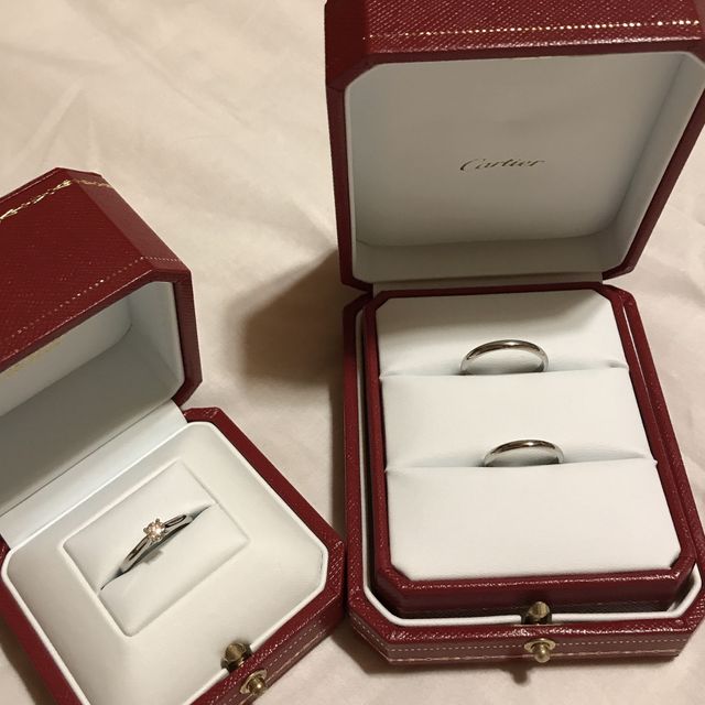 【カルティエ(Cartier)の口コミ】 シンプルなデザインの指輪を希望していました。婚約指輪にカルティエを購…