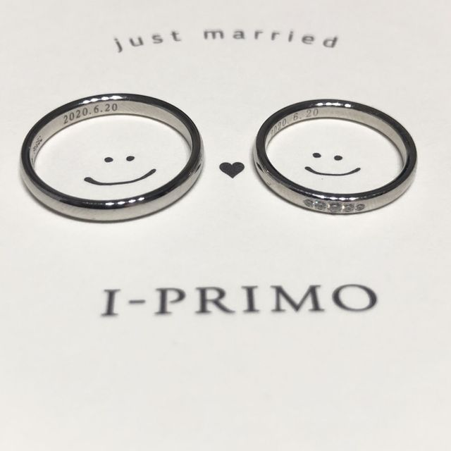 【アイプリモ(I-PRIMO)の口コミ】 シンプルで王道の結婚指輪に憧れていて、ユノーを見て一目惚れ！婚約指輪…
