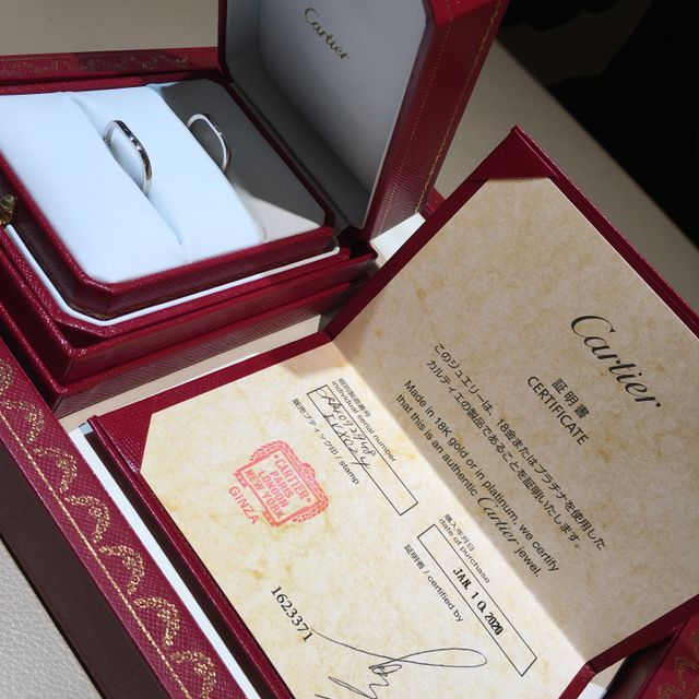 【カルティエ(Cartier)の口コミ】 一緒身に付けるものなので、指輪の王道ブランドのCartierで購入したいと思…