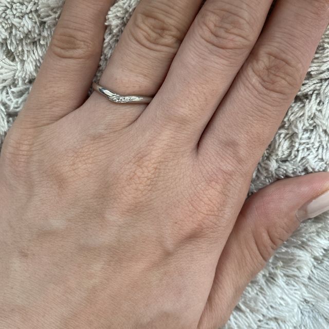 【アイプリモ(I-PRIMO)の口コミ】 アイプリモさんの婚約指輪を頂いたので、結婚指輪にそちらで選ばさせても…