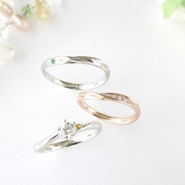 【ジュエリームナカタ(Jewelry MUNAKATA)の口コミ】 シンプルでいて綺麗めな、普段使い出来る指輪のデザイを探していて、こち…