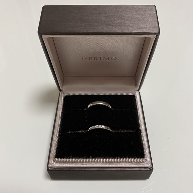 【アイプリモ(I-PRIMO)の口コミ】 私も主人もシンプルなストレートタイプのデザインが良かったのでブランド…