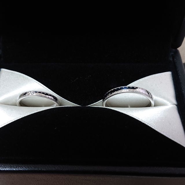 【エクセルコダイヤモンド(EXELCO DIAMOND)の口コミ】 指輪へのレース状のミル打ちがこちらでしかできないとのことでした。レー…