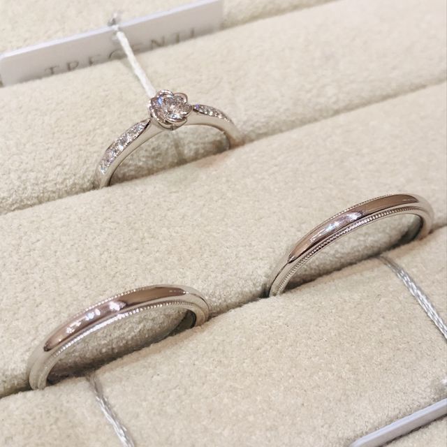 【TRECENTI(トレセンテ)の口コミ】 婚約指輪は「フローラ」を選びました。お花をモチーフしたデザインが実に…