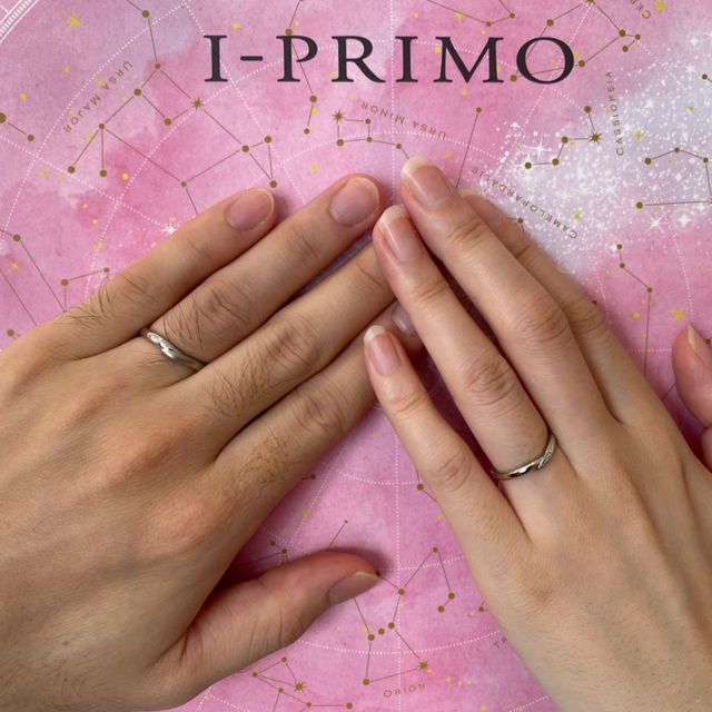 【アイプリモ(I-PRIMO)の口コミ】 指輪の形と自分の指とがぴったり合ったのが印象的でした！つや消し加工に…