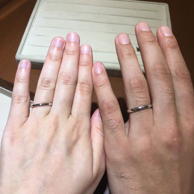 【TRECENTI(トレセンテ)の口コミ】 ストレートでシンプルなデザインを探していたら、幅違いでたくさん提案し…