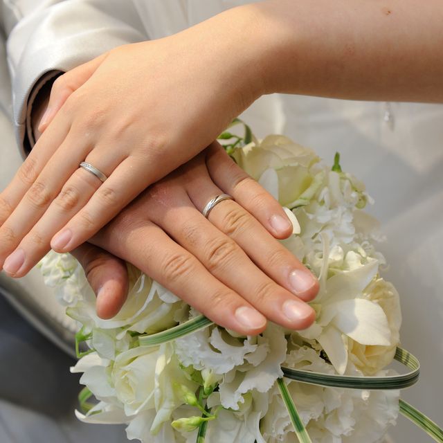 【ケイウノ ブライダル(K.UNO BRIDAL)の口コミ】 「月日」というデザインの指輪が気に入ったのですが、ちょっとシンプルか…