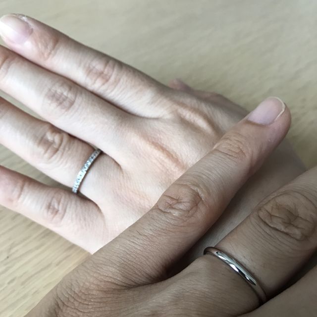 【銀座ダイヤモンドシライシの口コミ】 一生に一度の買い物だし「ダイヤが入ったデザインか、他にはない変わった…