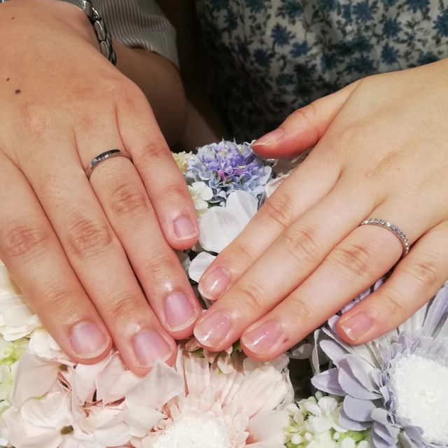 【アイプリモ(I-PRIMO)の口コミ】 ずっと前から憧れていたハーフエタニティ。でも普通の結婚指輪とも迷い、…