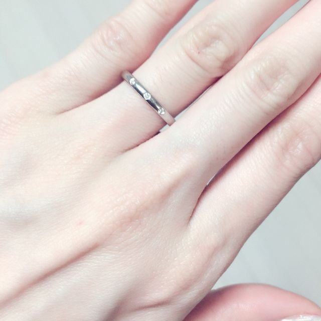 【シャネル(CHANEL)の口コミ】 はじめは彼と同じ指輪にするつもりで石なしのものを希望していました。し…