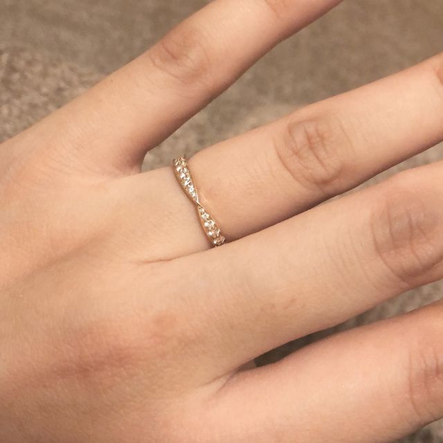 【ティファニー(Tiffany & Co.)の口コミ】 「ビーズセットダイヤモンドリング」で色はローズゴールドです。ティファ…