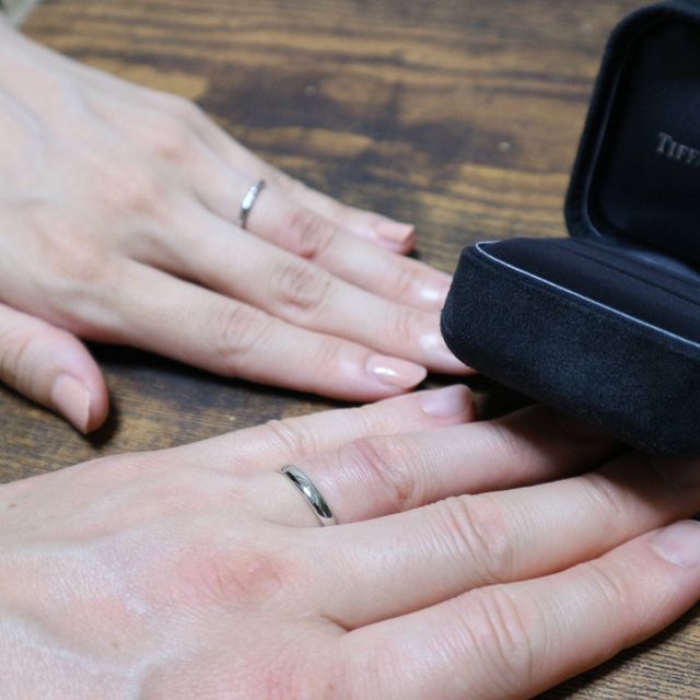 【ティファニー(Tiffany & Co.)の口コミ】 シンプルで、いやらしくないデザインのものを探していました。ダイヤがな…