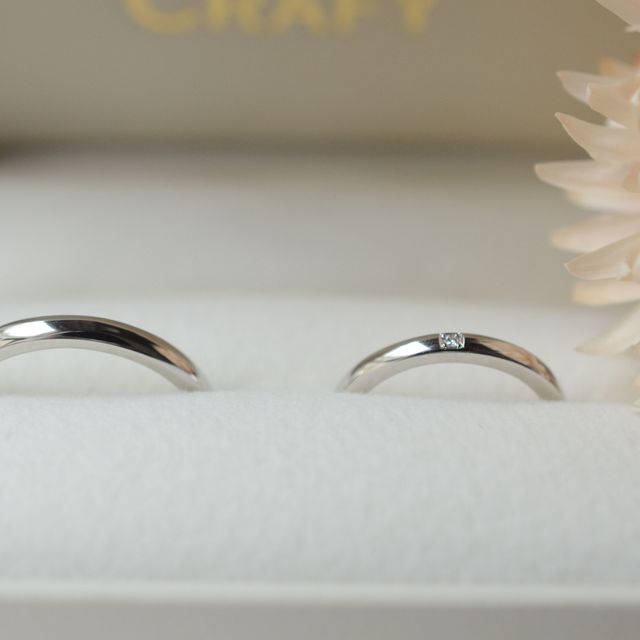 【CRAFY(クラフィ)の口コミ】 お手頃なのは勿論シンプルな物を作りたかったのでこちらに決めました、指…