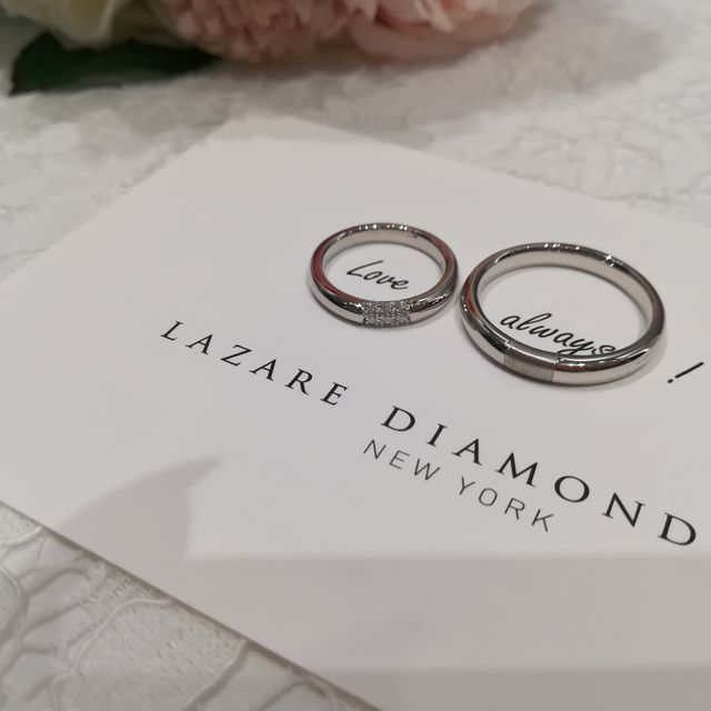 【ラザール ダイヤモンド(LAZARE DIAMOND)の口コミ】 ネットで見ていた際はウェーブのデザインを気に入って来店しましたが、担…