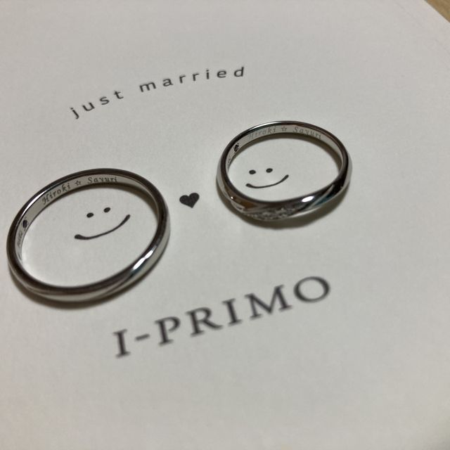 【アイプリモ(I-PRIMO)の口コミ】 ダイヤモンドの入っているデザインがとても気に入りました。保証もしっか…