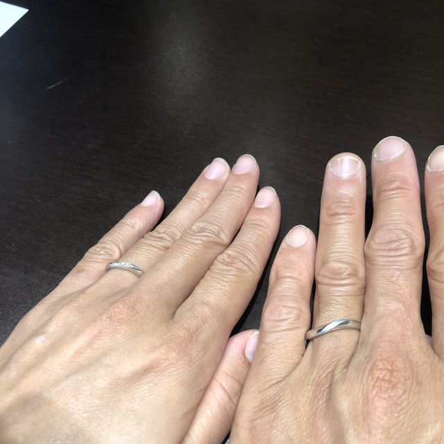 【TRECENTI(トレセンテ)の口コミ】 初めての結婚指輪選びで自分たちの指のサイズや似合うものが何一つ分から…