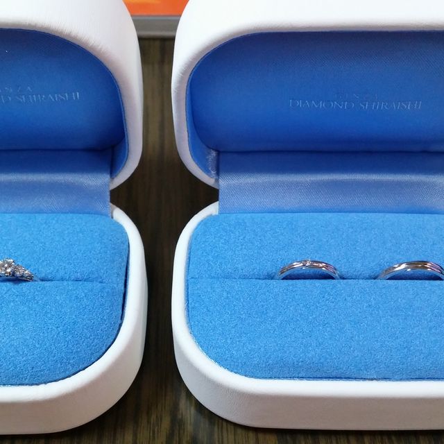 【銀座ダイヤモンドシライシの口コミ】 デザイン性とダイヤモンド&プラチナの信頼性(高品質)で決めました。沢…