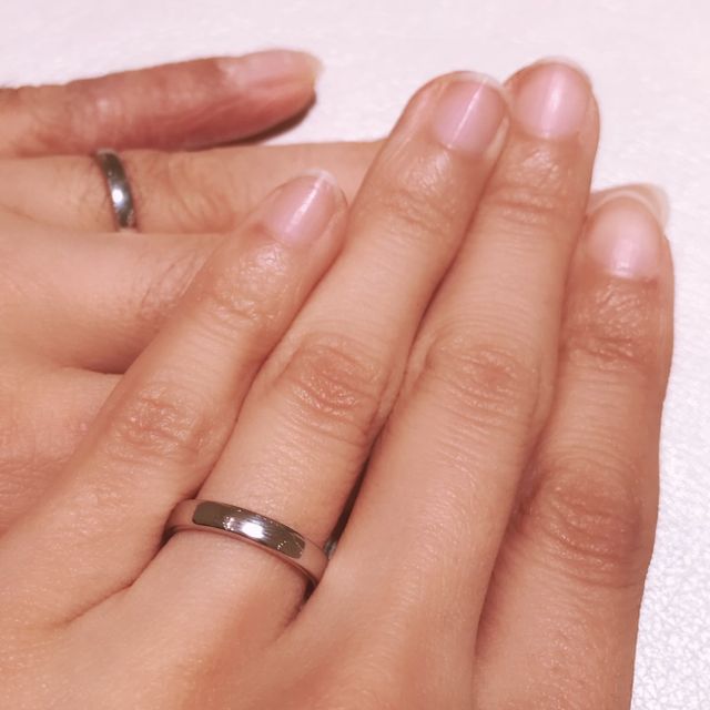 【MIKIMOTO(ミキモト)の口コミ】 ずっと付けていられるように、石なしのシンプルな指輪にしました。やはり…