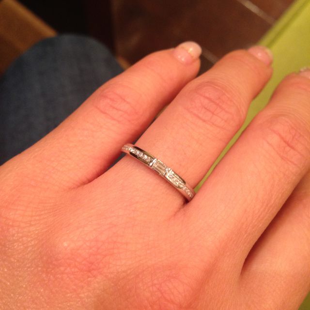 【ORECCHIO(オレッキオ)の口コミ】 友人のエンゲージリングで見たオレッキオのスクウェアカットのダイアが忘…