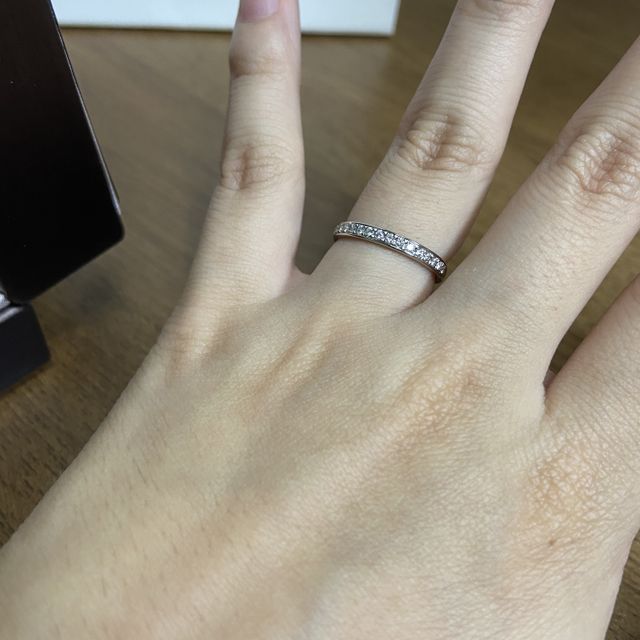 【アイプリモ(I-PRIMO)の口コミ】 ハーフエタニティの指輪がよくて、何件かお店をまわりました。アイプリモ…