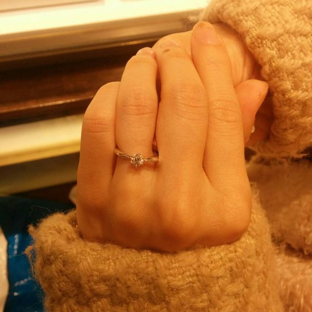 【MIKIMOTO(ミキモト)の口コミ】 婚約指輪はとにかく試着してみないと自分の手に似合うかどうかがわからな…