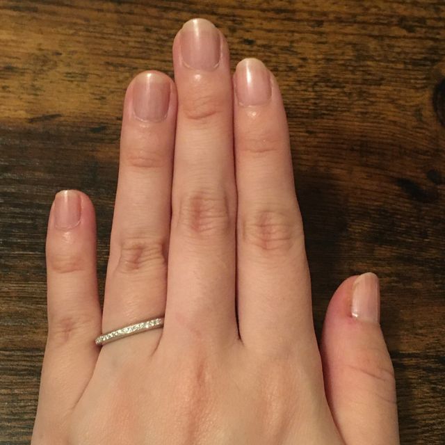 【ラザール ダイヤモンド(LAZARE DIAMOND)の口コミ】 ハーフエタニティを探していて、こちらのリングを試着しました。同ブラン…