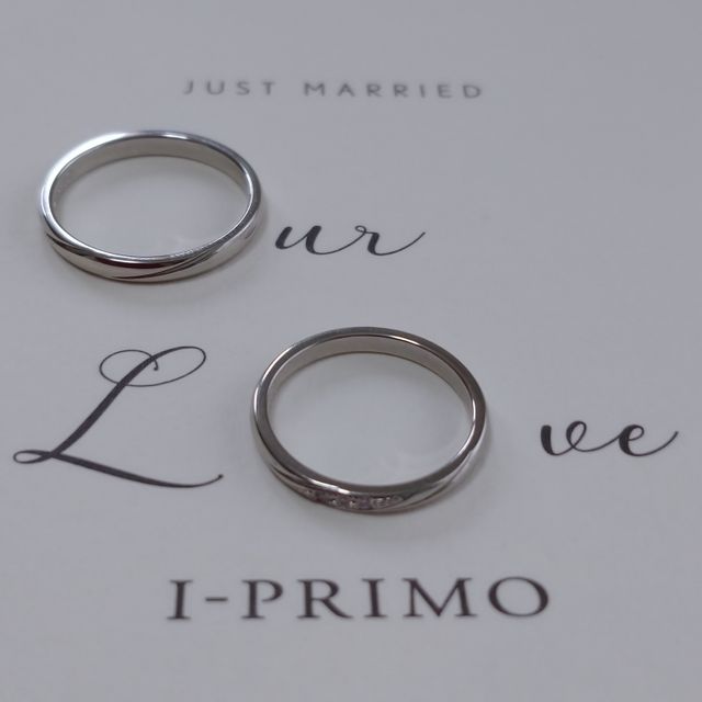 【アイプリモ(I-PRIMO)の口コミ】 毎日つける物なので、シンプルな結婚指輪を探していましたが、ラインが入…