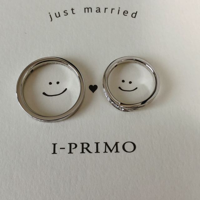 【アイプリモ(I-PRIMO)の口コミ】 本当はアイプリモの結婚指輪の違うものにひとめぼれをし、アイプリモのお…