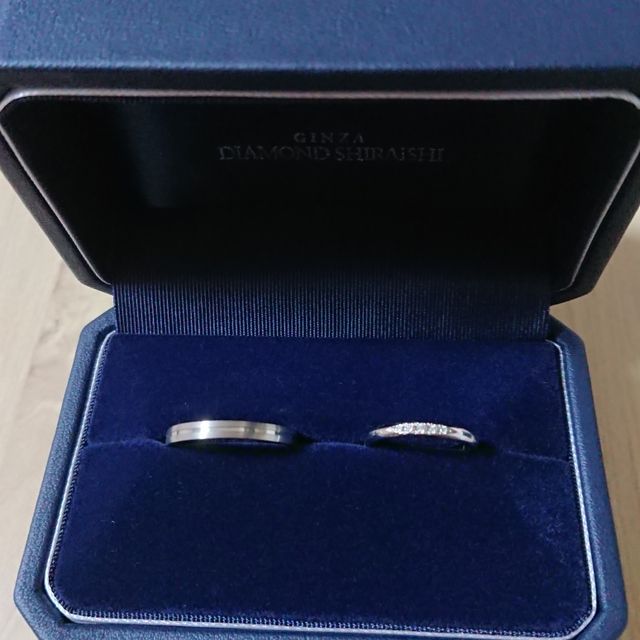 【銀座ダイヤモンドシライシの口コミ】 2人ともこだわりはなかったのですがとりあえず長く使うものなので、丈夫で…