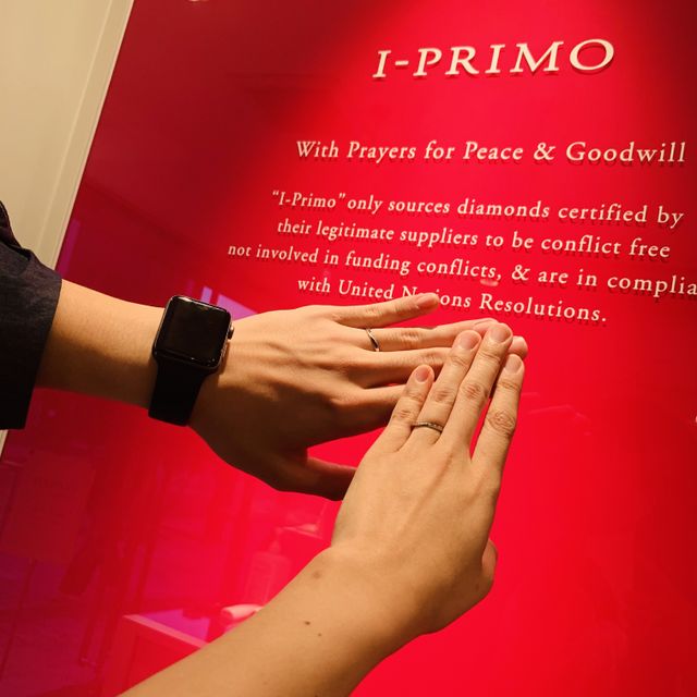 【アイプリモ(I-PRIMO)の口コミ】 様々なタイプ、ブランドの指輪を見て1年以上悩みに悩んだが、1番気に入っ…
