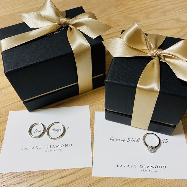 【ラザール ダイヤモンド(LAZARE DIAMOND)の口コミ】 ラザールダイヤモンドさんのダイヤモンドの美しさに魅了されこちら一択で…