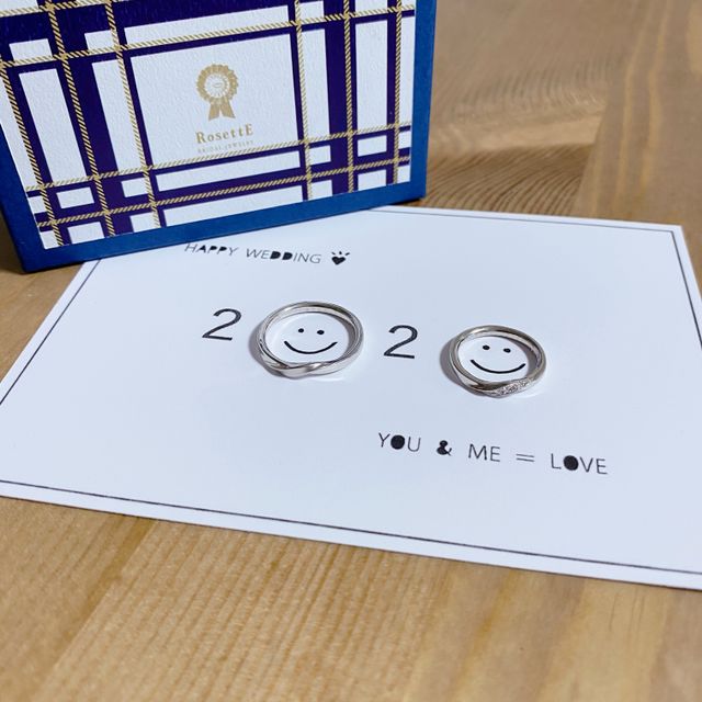 【RosettE(ロゼット)の口コミ】 男性用リングの斜めデザイン部分がマット加工されており、その珍しさに私…