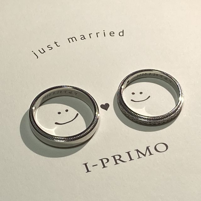 【アイプリモ(I-PRIMO)の口コミ】 1つ目は、最初見たときの2人の反応が良かった！
結婚指輪は、これから一生…