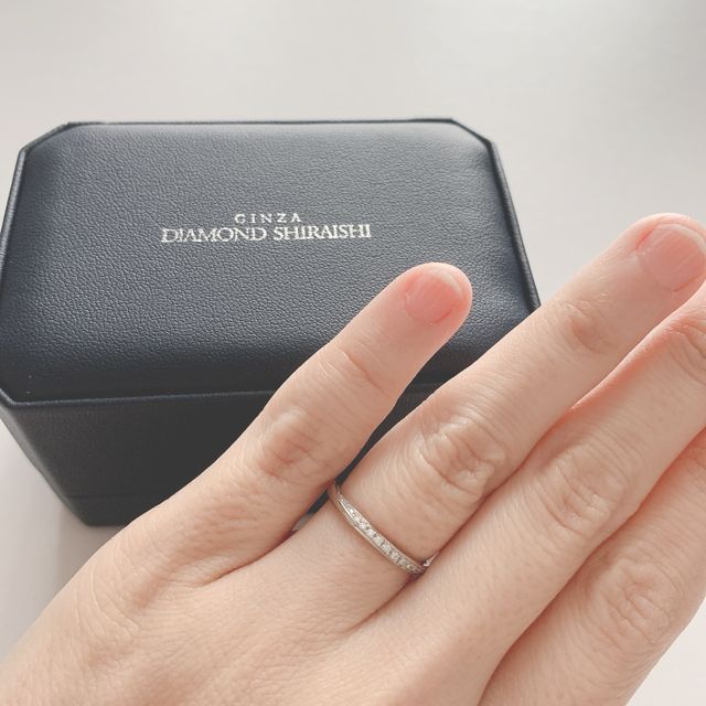 【銀座ダイヤモンドシライシの口コミ】 bouquetを購入しました。プラチナです。
Price（税抜） : Men's￥107…