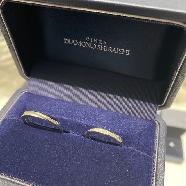【銀座ダイヤモンドシライシの口コミ】 私の理想のデザインで、着け心地が他のブランドの指輪と比べても1番でした…